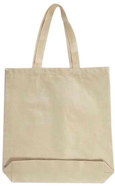 Am image of a Custom OAD Medium 12 oz Gusseted Tote in Natural!