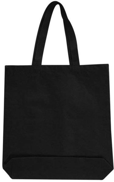 Am image of a Custom OAD Medium 12 oz Gusseted Tote in Black!