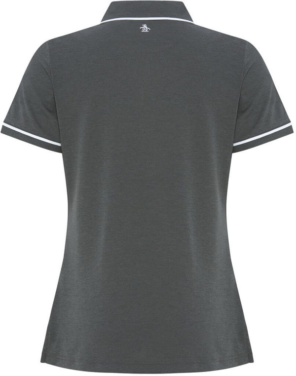 Am image of a Custom Original Penguin Golf Earl Ladies Polo in Caviar Black!