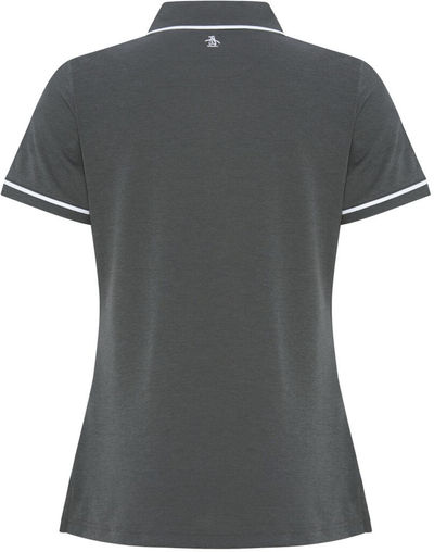 Am image of a Custom Original Penguin Golf Earl Ladies Polo in Caviar Black!