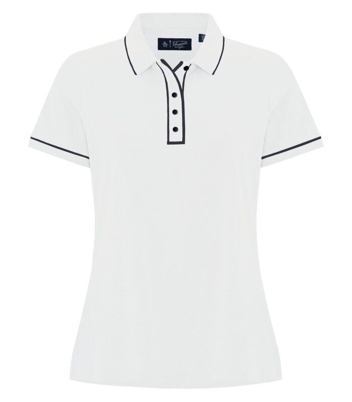 Original Penguin Golf Earl Ladies Polo in Bright White