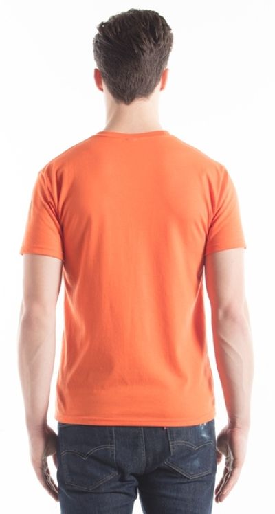 Am image of a Custom Jerico Fine Jersey TShirt in Orange!
