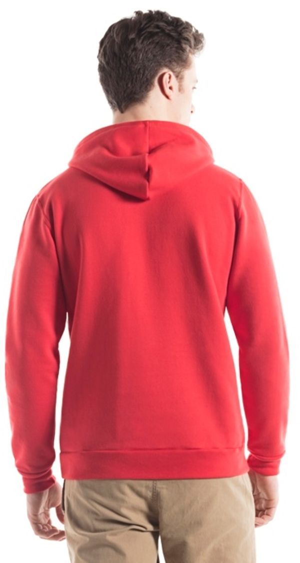 Am image of a Custom Jerico Hooded Sweatshirt in Red!