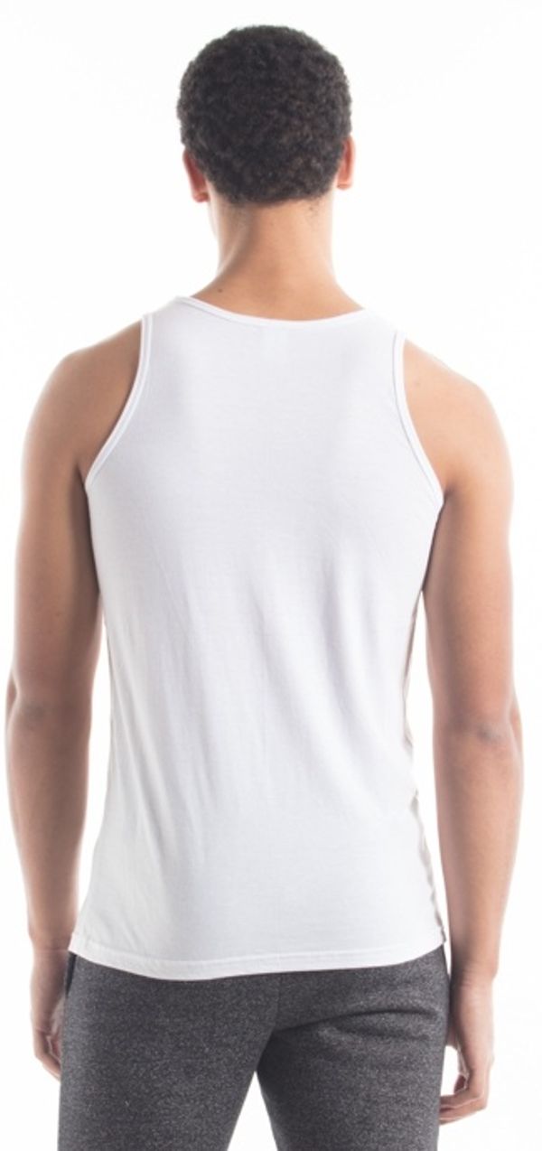 Am image of a Custom Jerico Unisex Bamboo Tank Top in White!