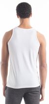 Am image of a Custom Jerico Unisex Bamboo Tank Top in White!
