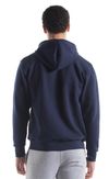 Am image of a Custom Jerico UltraCotton Hooded Sweatshirt in Navy!