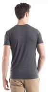 Am image of a Custom Jerico Unisex Bamboo Tri Blend Crewneck T in Heather Charcoal!