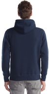 Am image of a Custom Jerico Premium Eco Fleece Hooded Sweatshirt in Navy!