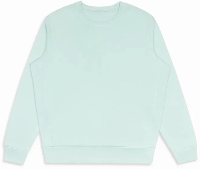 Original Favorites GOTS® Organic Cotton Crewneck Sweatshirt in Seafoam