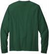 Am image of a Custom Champion Long Sleeve Cotton Tee in Dark Green!