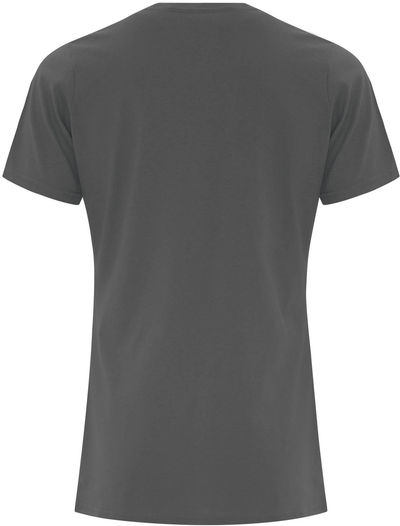 Am image of a Custom ATC Everyday Cotton Ladies Tee in Charcoal!