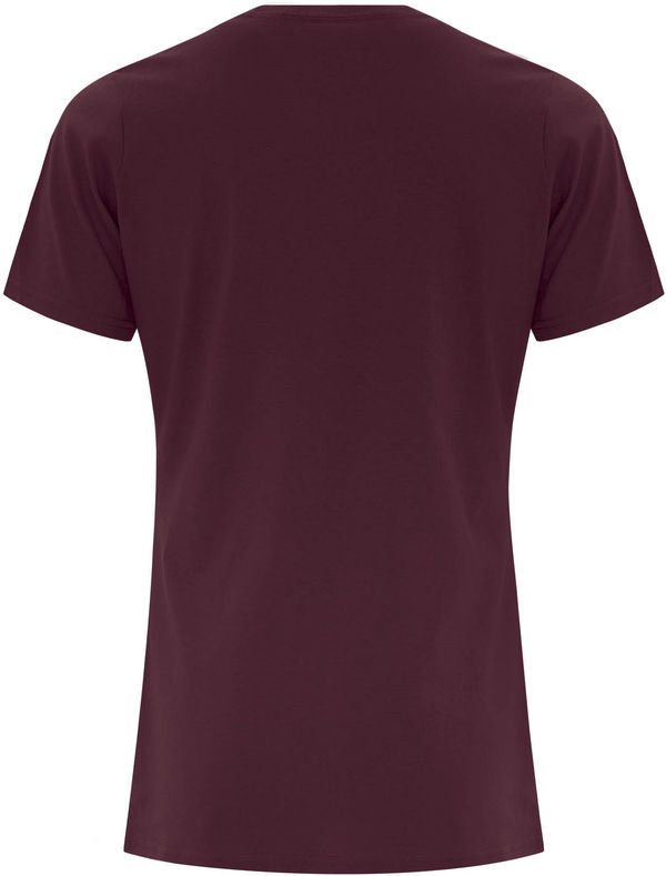 Am image of a Custom ATC Everyday Cotton Ladies Tee in Maroon!