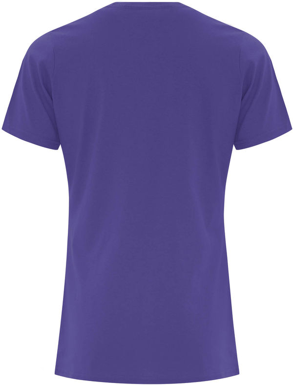 Am image of a Custom ATC Everyday Cotton Ladies Tee in Purple!