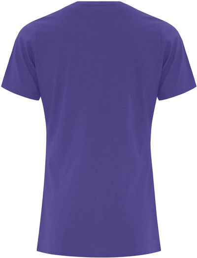 Am image of a Custom ATC Everyday Cotton Ladies Tee in Purple!
