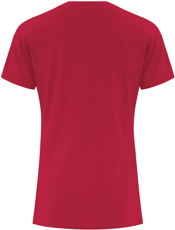Am image of a Custom ATC Everyday Cotton Ladies Tee in Red!