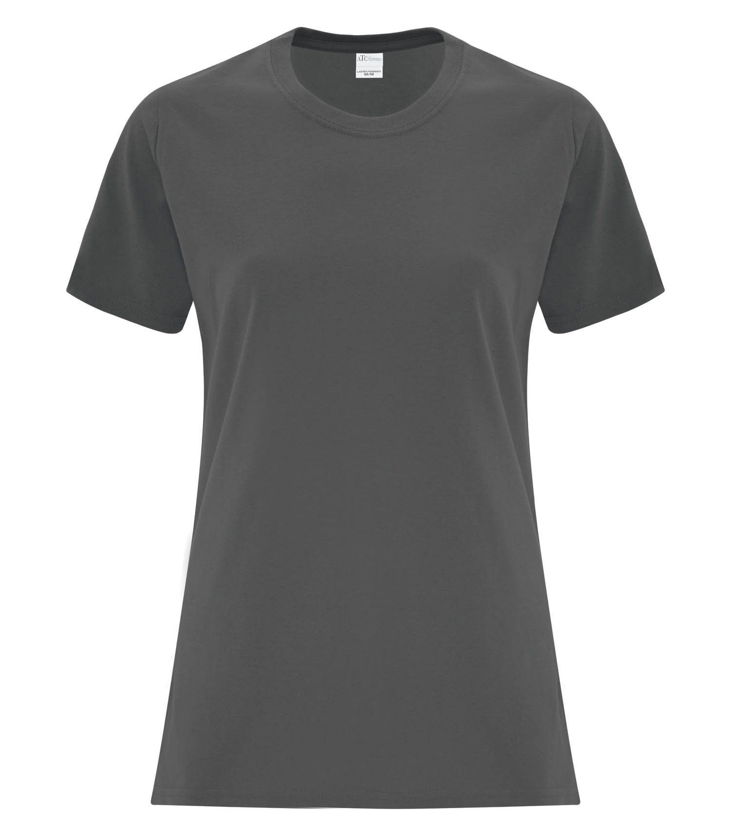 ATC Everyday Cotton Ladies Tee in Charcoal