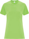 Am image of a Custom ATC Everyday Cotton Ladies Tee in Lime!