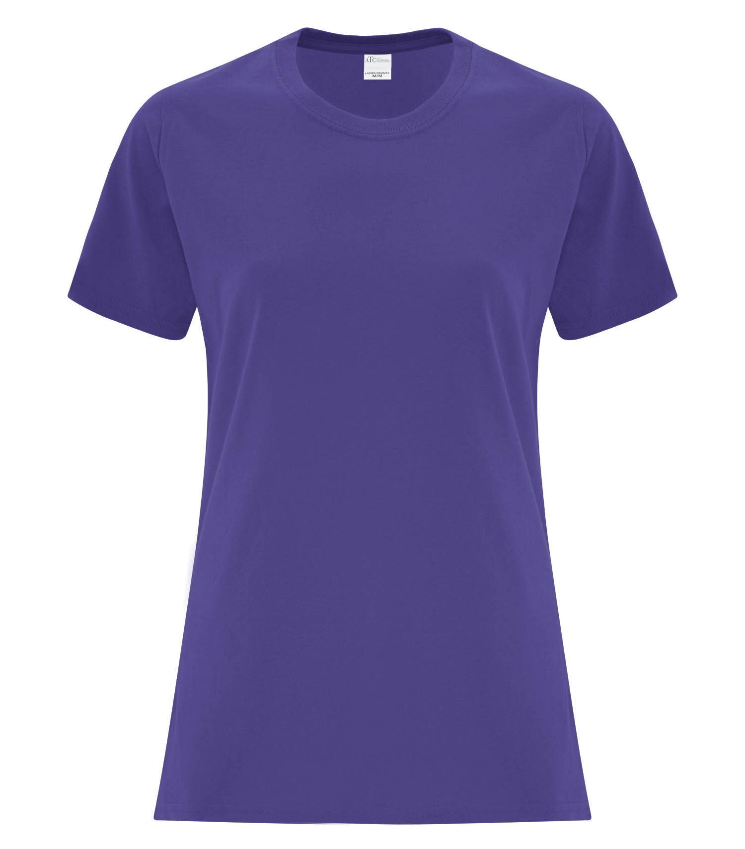 ATC Everyday Cotton Ladies Tee in Purple