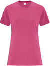 Am image of a Custom ATC Everyday Cotton Ladies Tee in Sangria!