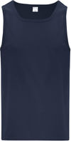 Am image of a Custom ATC Everyday Cotton Tank Top in Navy!
