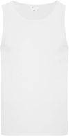 Am image of a Custom ATC Everyday Cotton Tank Top in White!