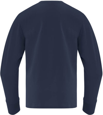 Am image of a Custom ATC Everyday Cotton Long Sleeve Youth Tee in Navy!