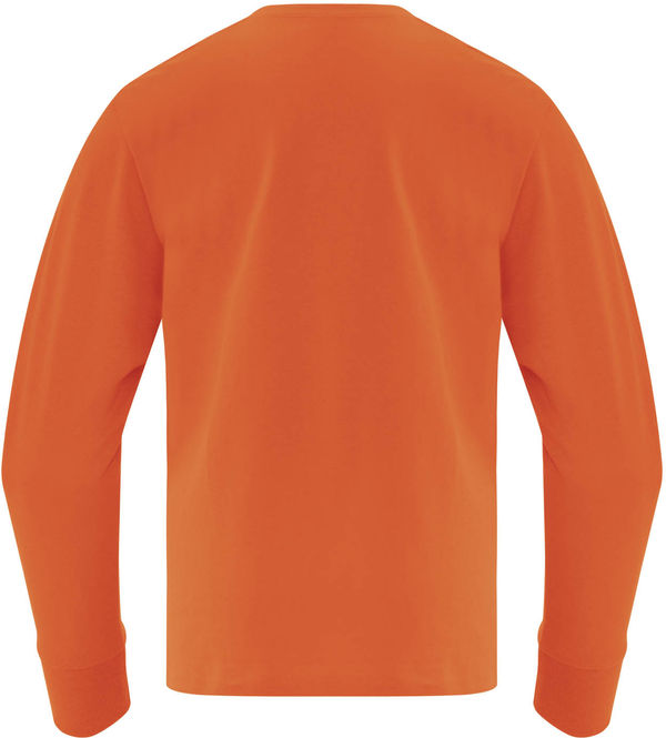 Am image of a Custom ATC Everyday Cotton Long Sleeve Youth Tee in Orange!
