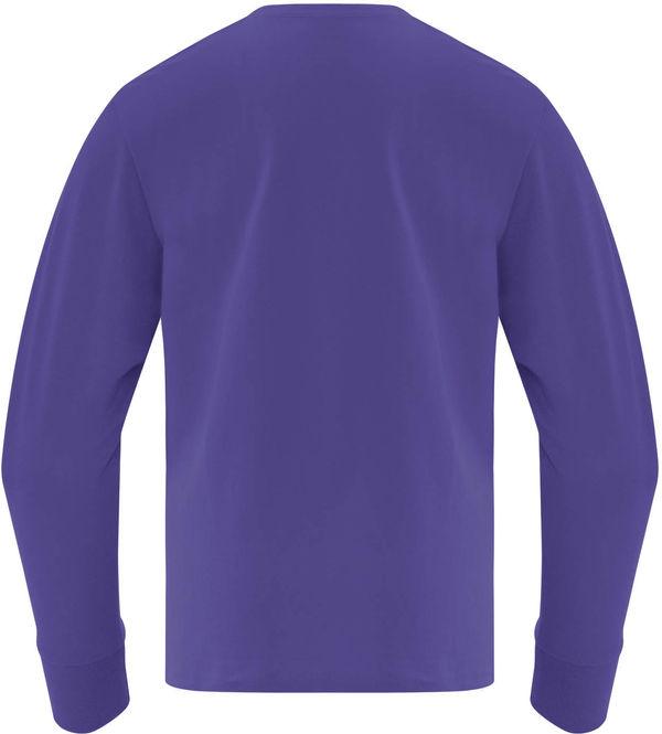 Am image of a Custom ATC Everyday Cotton Long Sleeve Youth Tee in Purple!