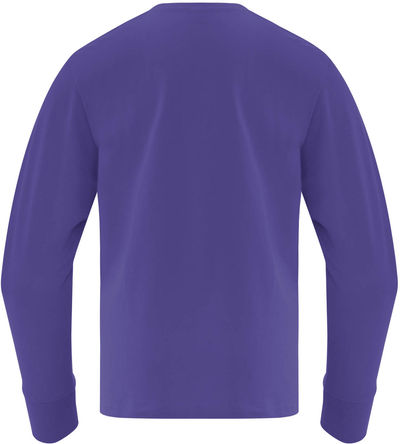 Am image of a Custom ATC Everyday Cotton Long Sleeve Youth Tee in Purple!