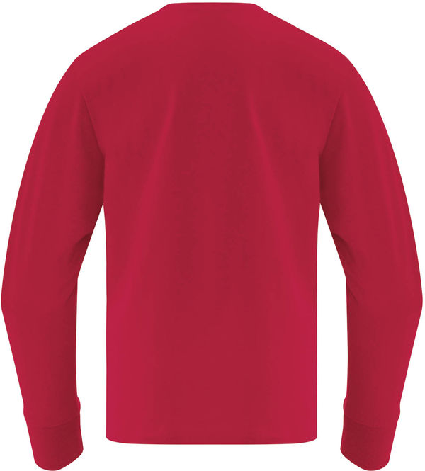 Am image of a Custom ATC Everyday Cotton Long Sleeve Youth Tee in Red!