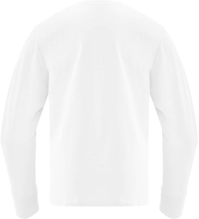 Am image of a Custom ATC Everyday Cotton Long Sleeve Youth Tee in White!