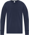 Am image of a Custom ATC Everyday Cotton Long Sleeve Youth Tee in Navy!