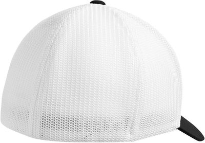 Am image of a Custom ATC Flexfit® Trucker Mesh Cap in Black/White!
