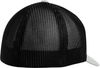 Am image of a Custom ATC Flexfit® Trucker Mesh Cap in Silver/Black!