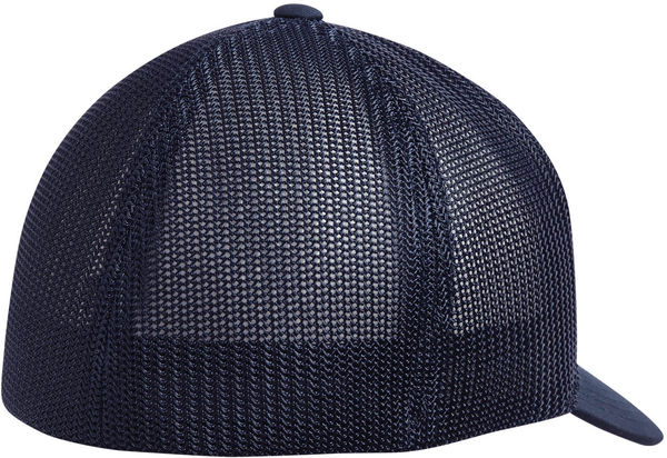 Am image of a Custom ATC Flexfit® Trucker Mesh Cap in True Navy/True Navy!