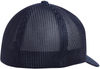 Am image of a Custom ATC Flexfit® Trucker Mesh Cap in True Navy/True Navy!