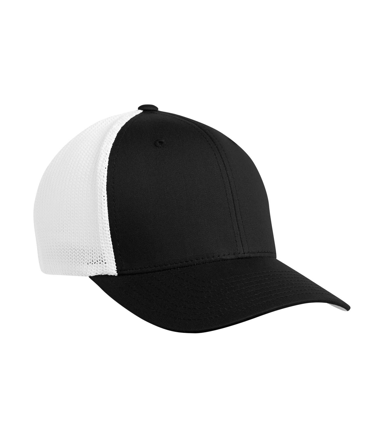 ATC Flexfit® Trucker Mesh Cap in Black/White