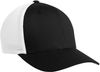 Am image of a Custom ATC Flexfit® Trucker Mesh Cap in Black/White!