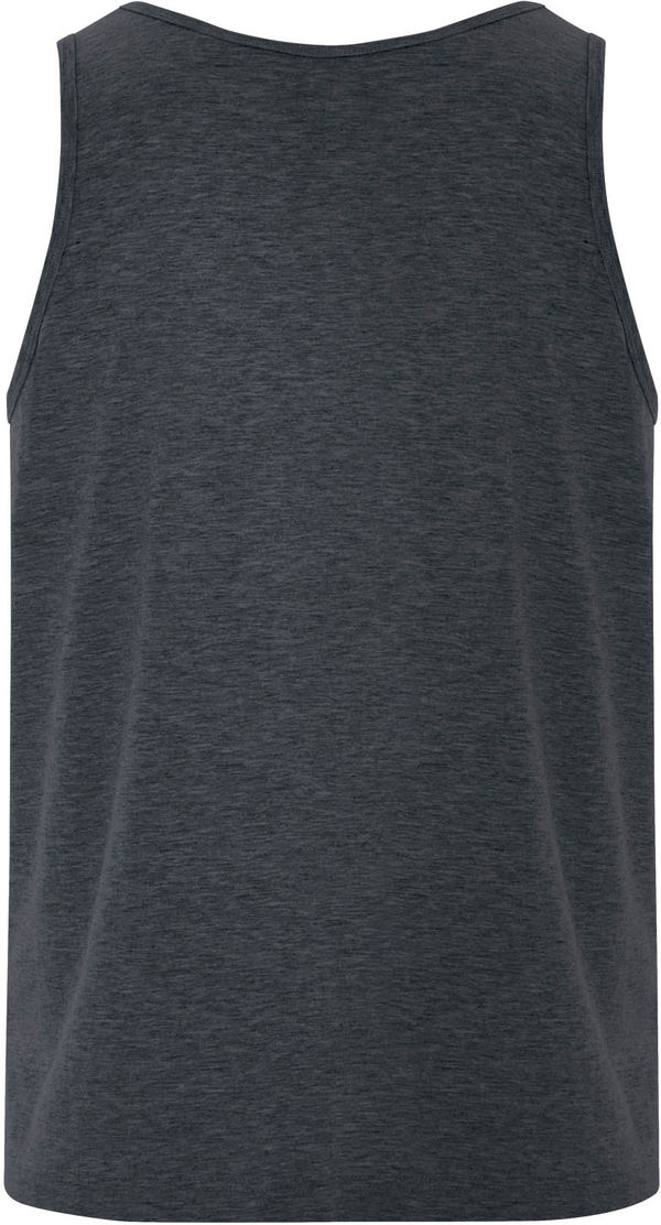 Am image of a Custom ATC Eurospun Ring spun Tank in Charcoal Heather!