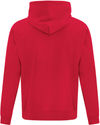 Am image of a Custom ATC Everyday Youth Fleece Full Zip Hooded Sweatshirt in Red!