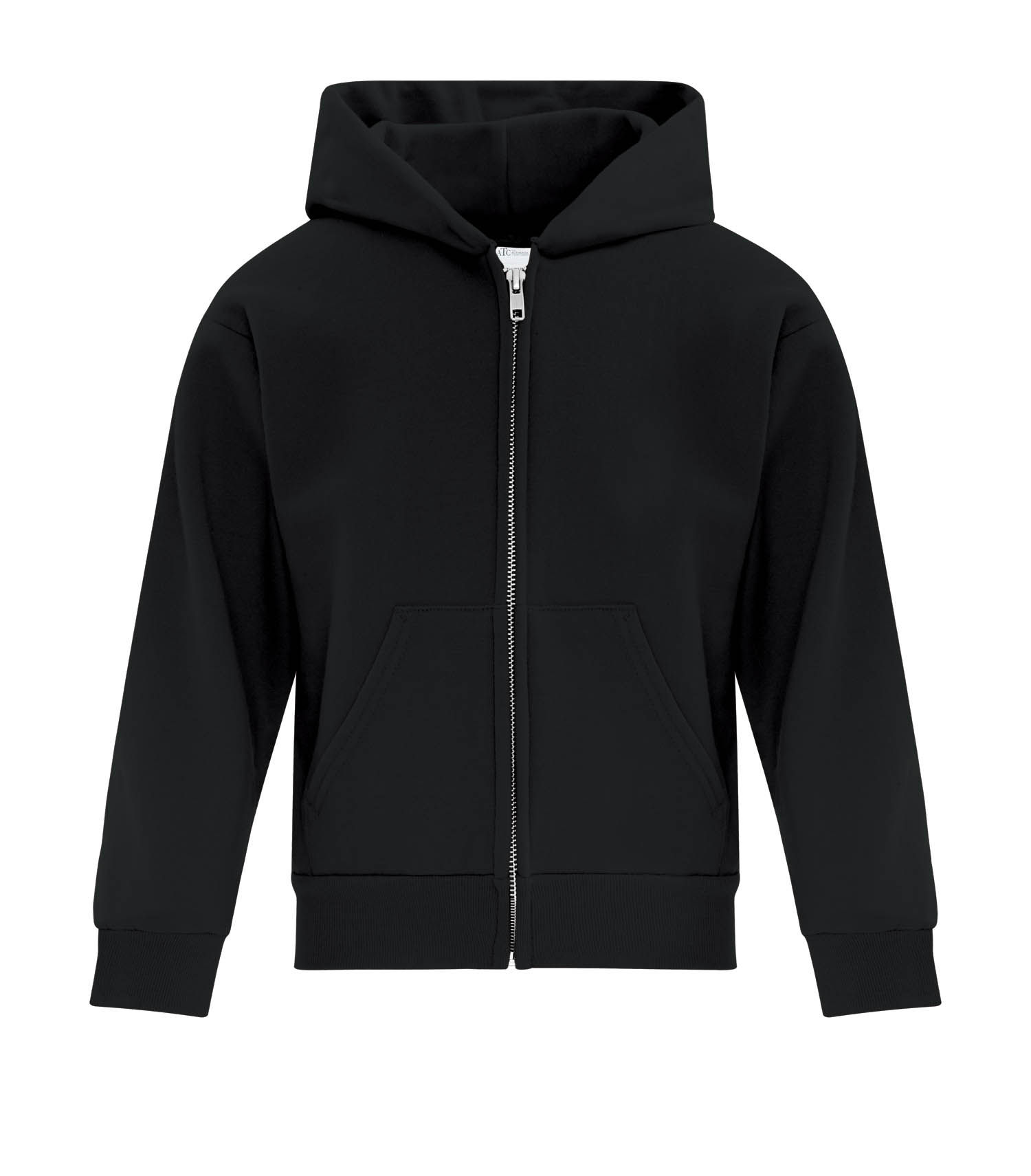 ATC Everyday Youth Fleece Full Zip Hooded Sweatshirt in Black
