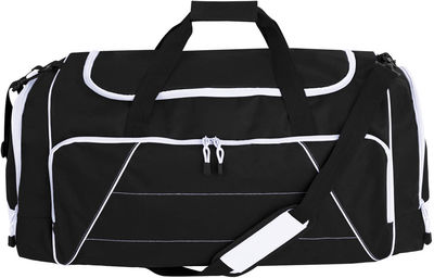Am image of a Custom ATC VarCITY Duffel Bag in Black/White!
