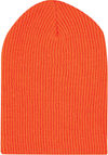 Am image of a Custom ATC Everyday Rib Knit Slouch Beanie in Orange!