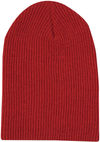 Am image of a Custom ATC Everyday Rib Knit Slouch Beanie in Red!