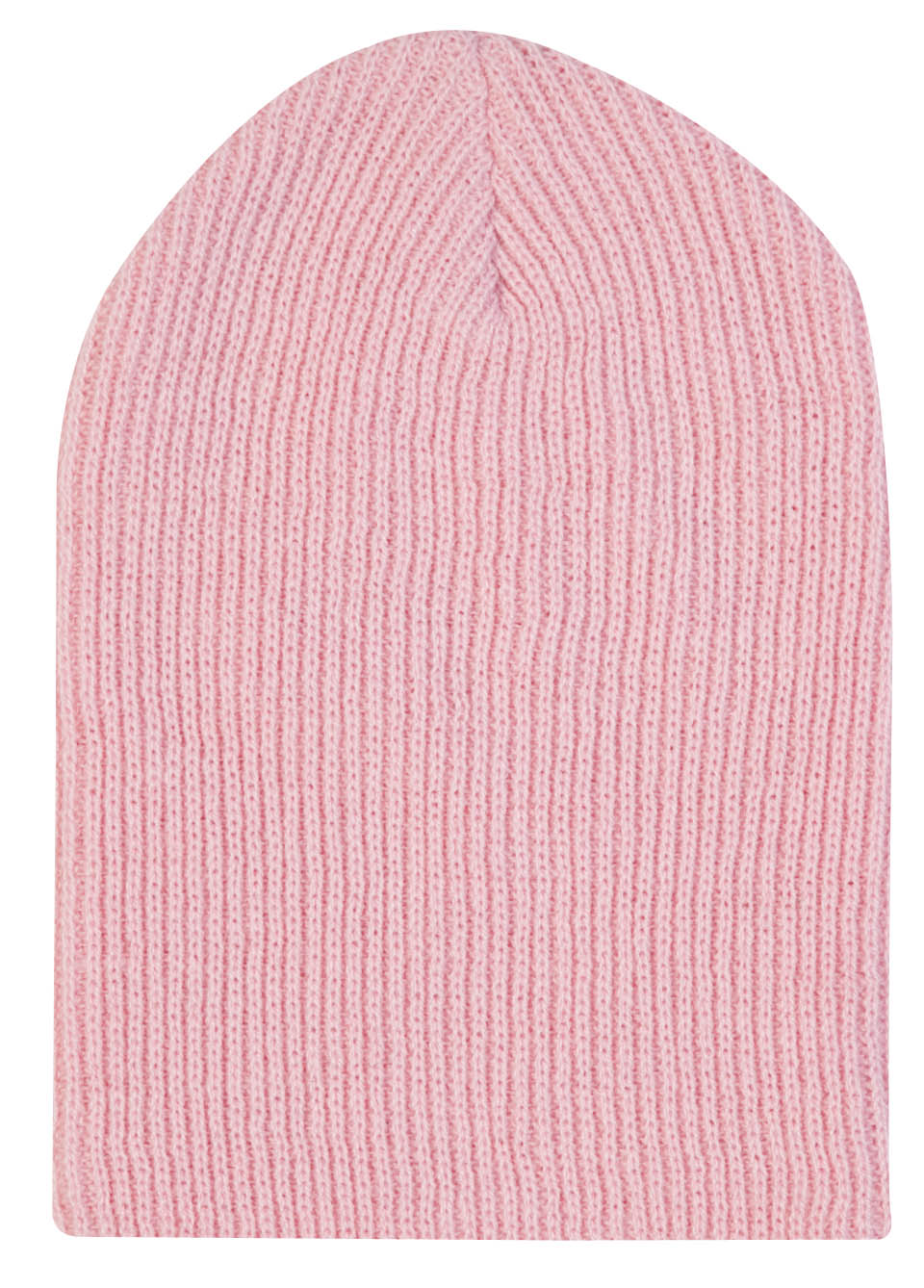 ATC Everyday Rib Knit Slouch Beanie in Pink