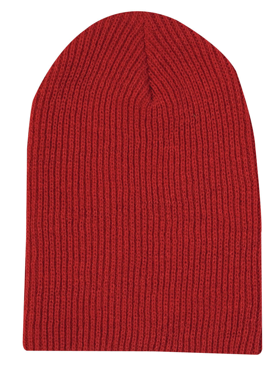 ATC Everyday Rib Knit Slouch Beanie in Red