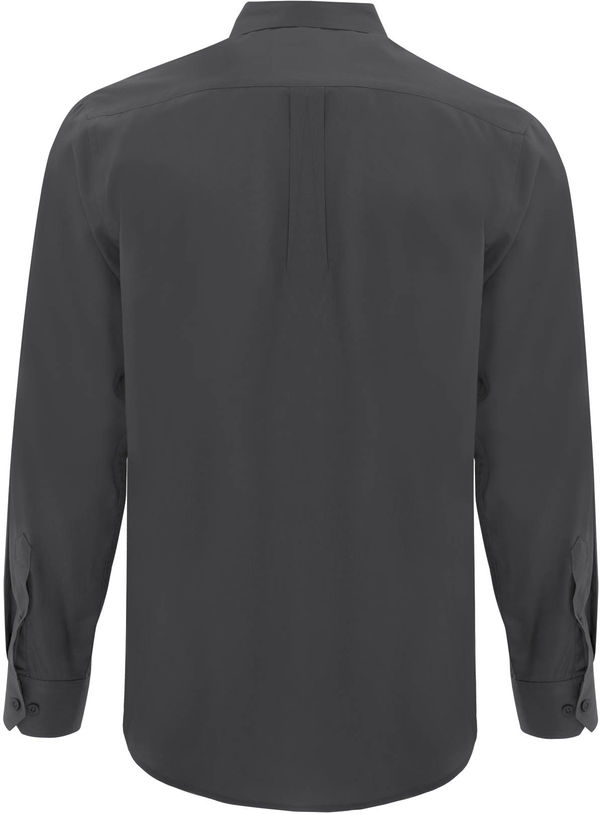 Am image of a Custom Coal Harbour Everyday Long Sleeve Woven Shirt in Iron Grey!