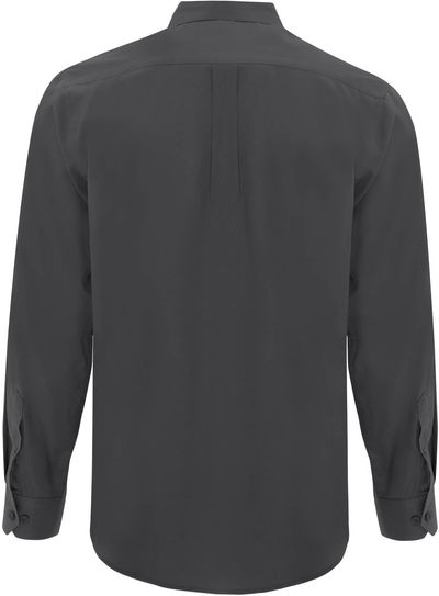 Am image of a Custom Coal Harbour Everyday Long Sleeve Woven Shirt in Iron Grey!