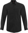 Am image of a Custom Coal Harbour Everyday Long Sleeve Woven Shirt in Black!