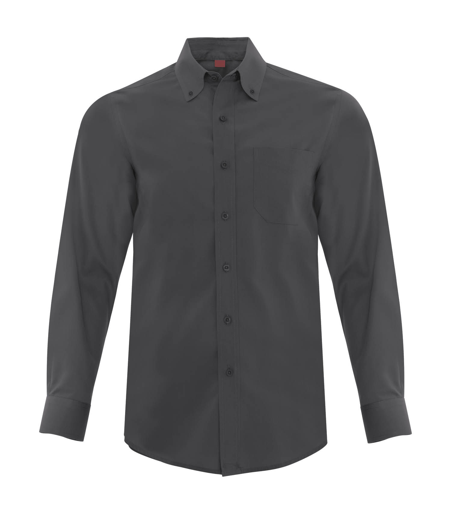 Coal Harbour Everyday Long Sleeve Woven Shirt in Iron Grey